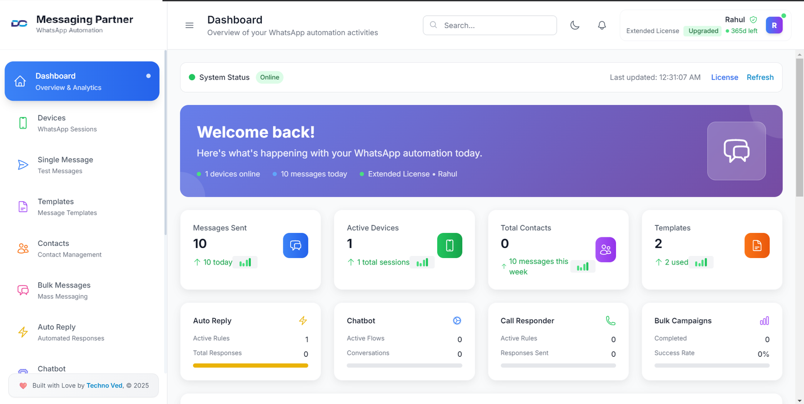 Multi-Device Support Interface